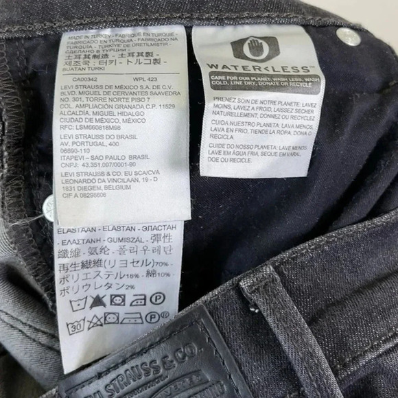 Levi's Premium 311 Shaping Skinny Dark Wash Jeans - Picture 11 of 16